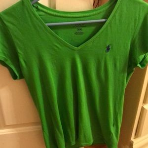 Green and Navy Polo Shirt